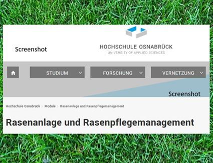 Stiftungsprofessur für nachhaltiges Rasenmanagement an der Hochschule Osnabrück jetzt unbefristet