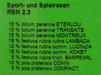 grüne Saatgut-Ettiket 