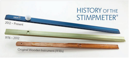Stimpmeter-Werkzeug zur Ermittlung der Ballrollstrecke